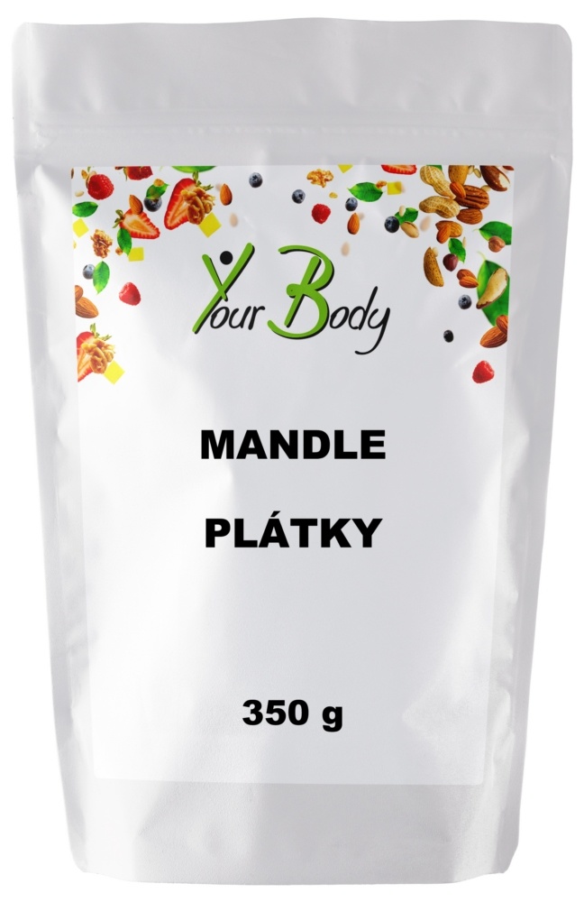 Mandle plátky 350g