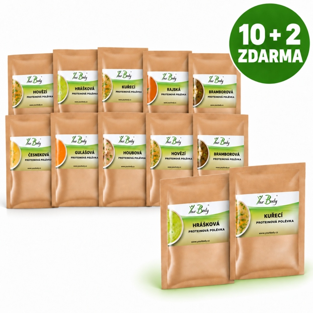Proteinová polévka 10+2 zdarma