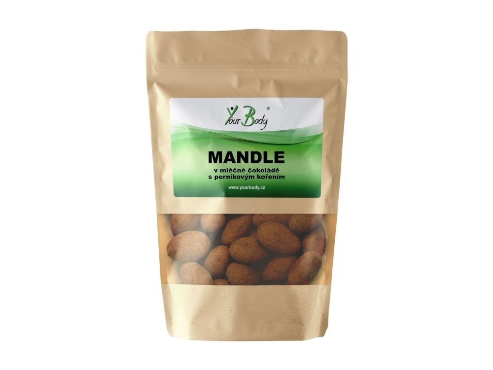 Mandle v mléčné čokoládě s perníkovým kořením 100g