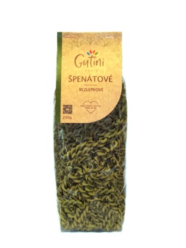 Bezlepkové těstoviny  špenátové 250g