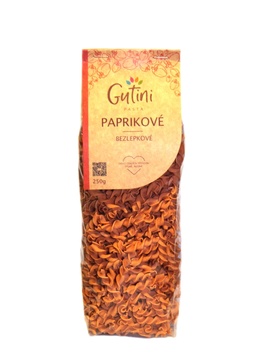 Bezlepkové těstoviny paprikové 250g