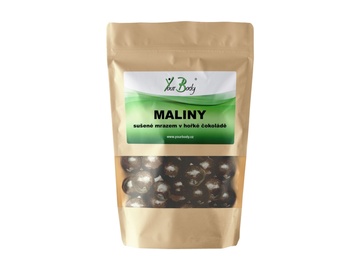 Maliny sušené mrazem v hořké čokoládě 100g