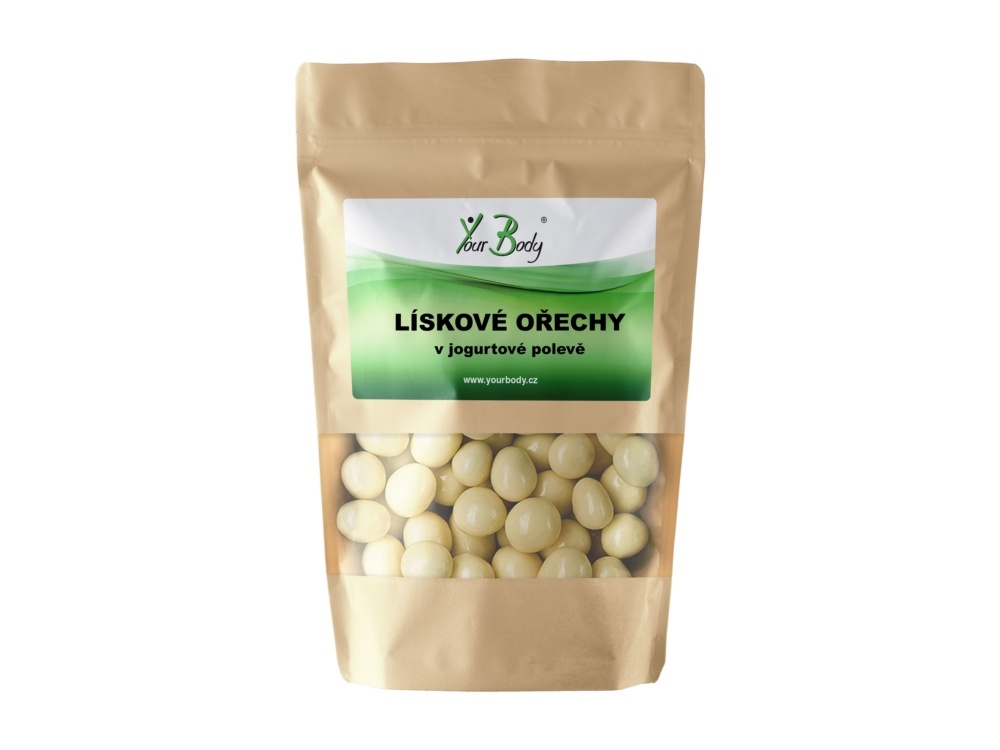 Lískové ořechy v jogurtové polevě 100g