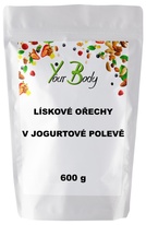 Lískové ořechy v jogurtové polevě 600g