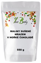 Maliny sušené mrazem v hořké čokoládě 550g