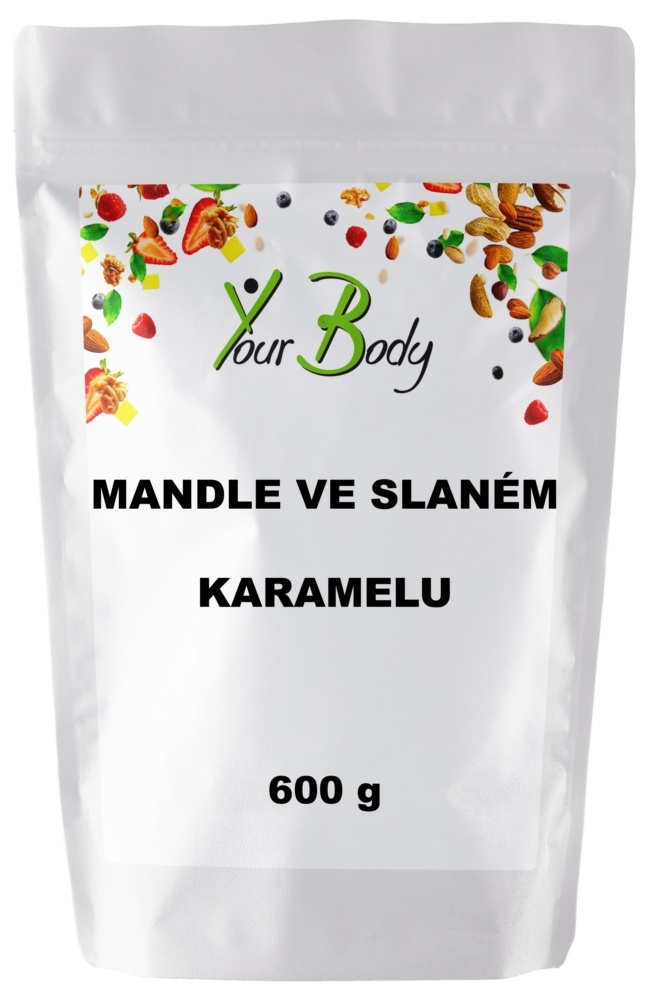 Mandle ve slaném karamelu 600g