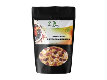 Cornflakes s ovocem a kokosem